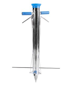 Plantator pentru răsaduri inox cu 2 manere si pedala